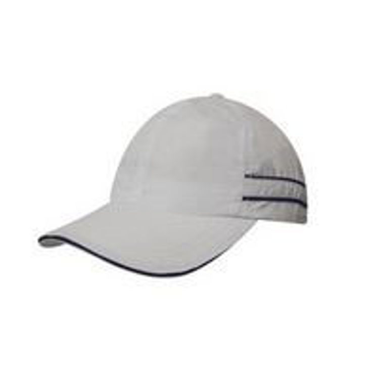 Picture of Micofibre Sports Cap with piping and Sandwich