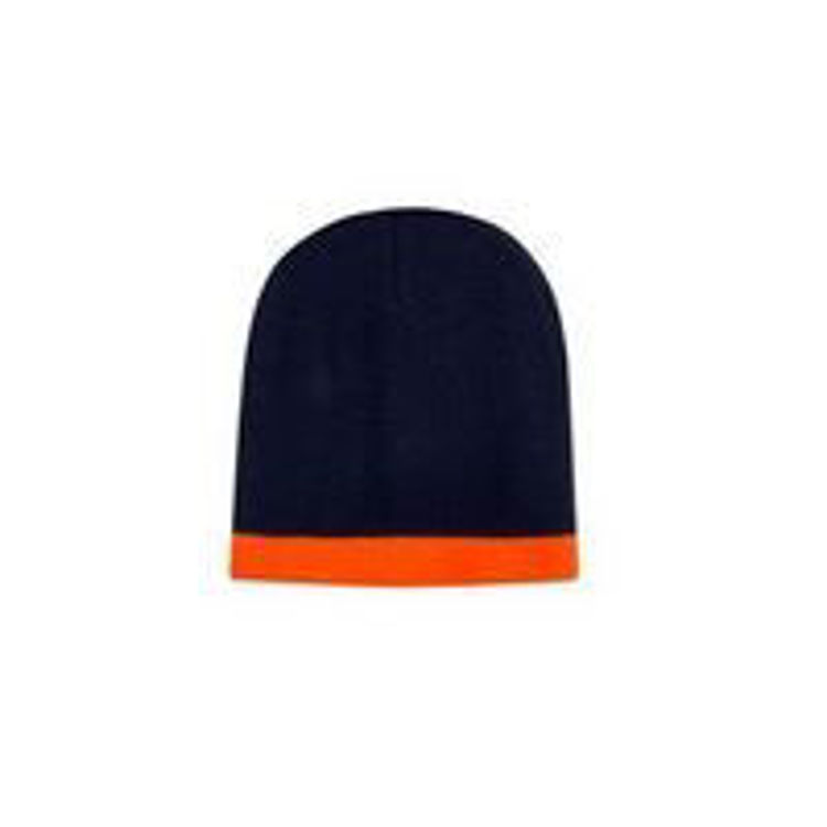 Picture of Roll Down Two Tone Acrylic Beanie