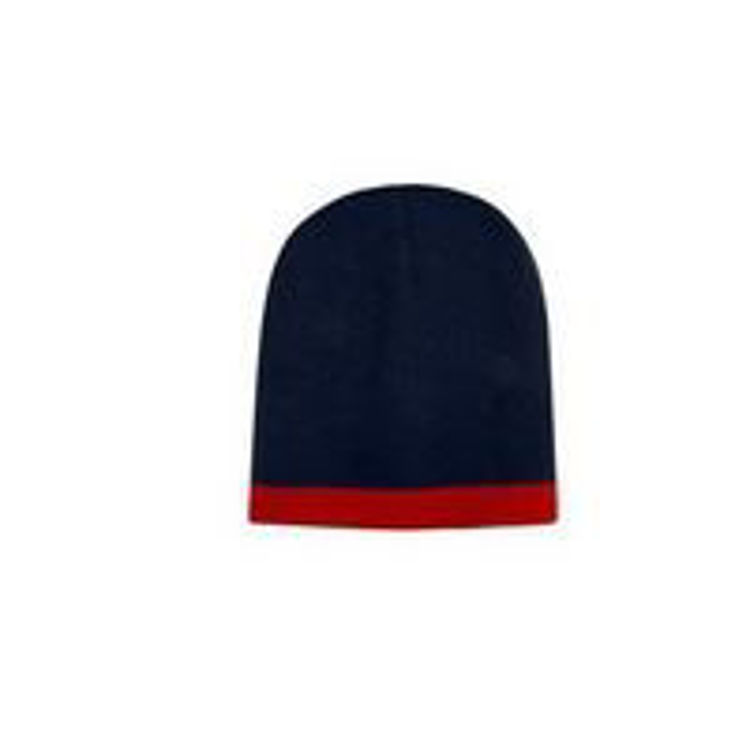 Picture of Roll Down Two Tone Acrylic Beanie