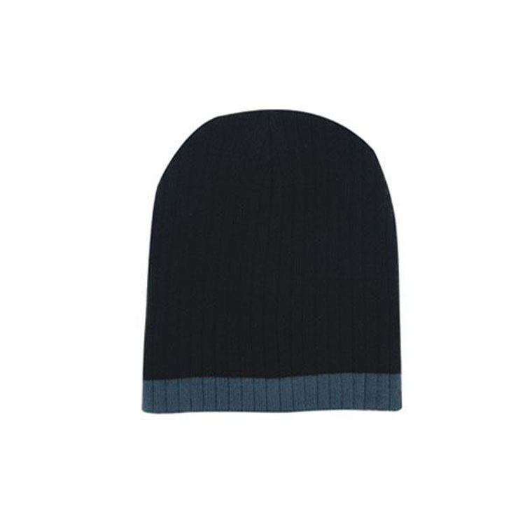 Picture of Two Tone Cable Knit Beanie