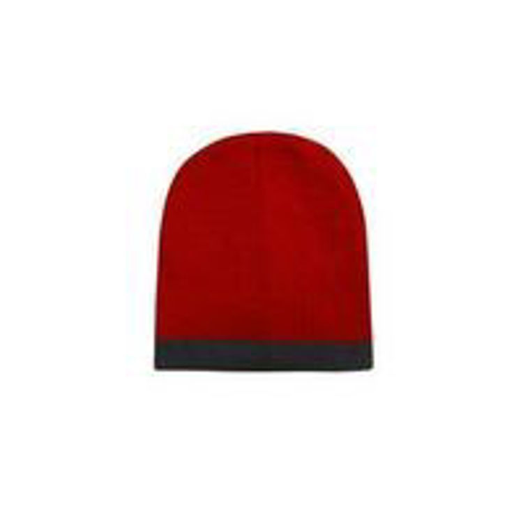 Picture of Roll Down Two Tone Acrylic Beanie