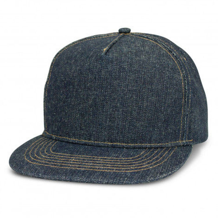 Picture of Denim Flat Peak Cap