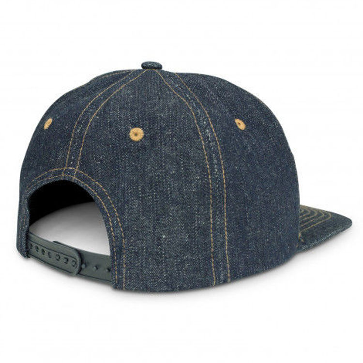 Picture of Denim Flat Peak Cap