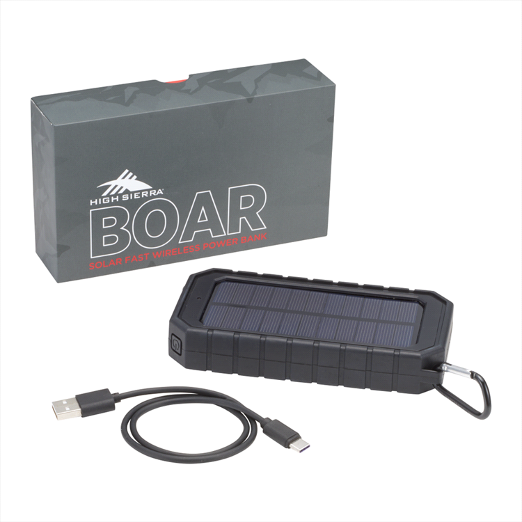 Picture of High Sierra® IPX 5 Solar Fast Wireless Power Bank