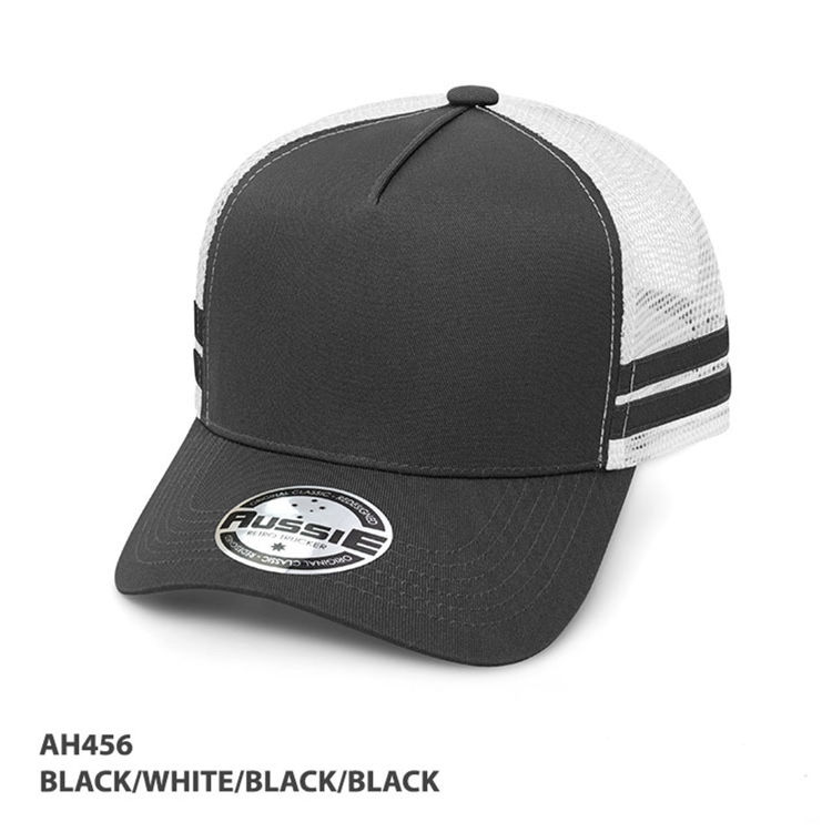 Picture of A-Frame Striped Country Trucker Cap