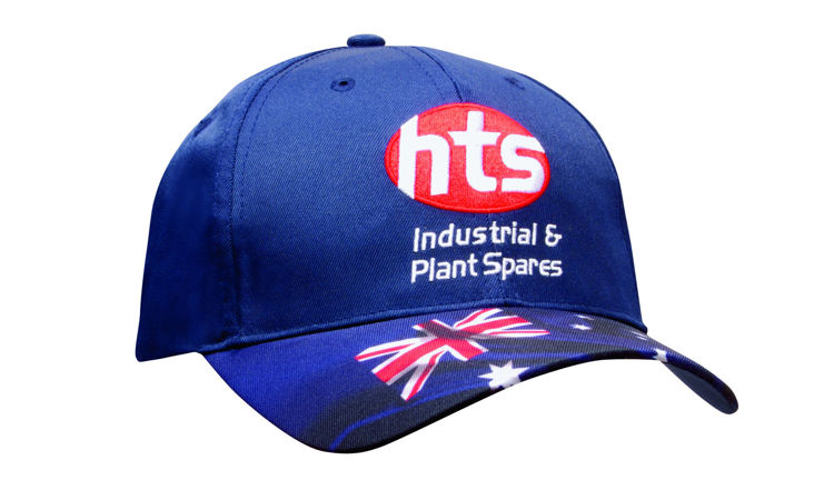 Picture of Breathable Poly Twill Waving  Australian Flag Cap