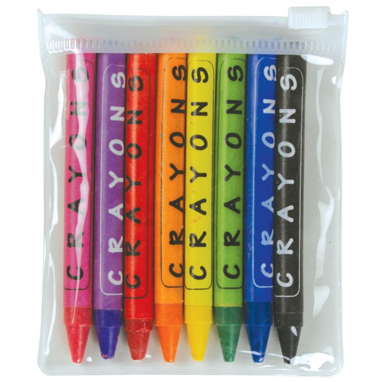 Picture of Louvre Crayons in PVC Zipper Pouch
