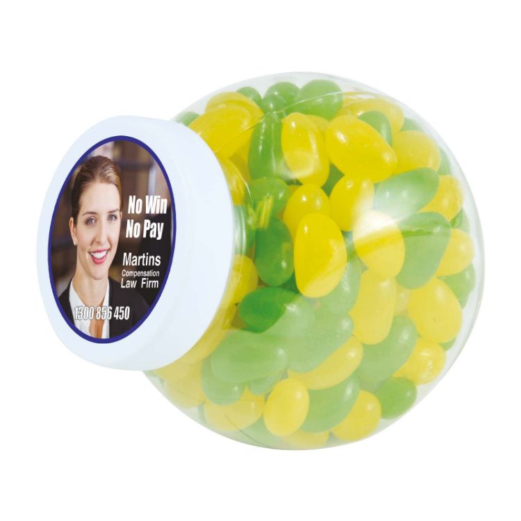 Picture of Corporate Colour Mini Jelly Beans in Container