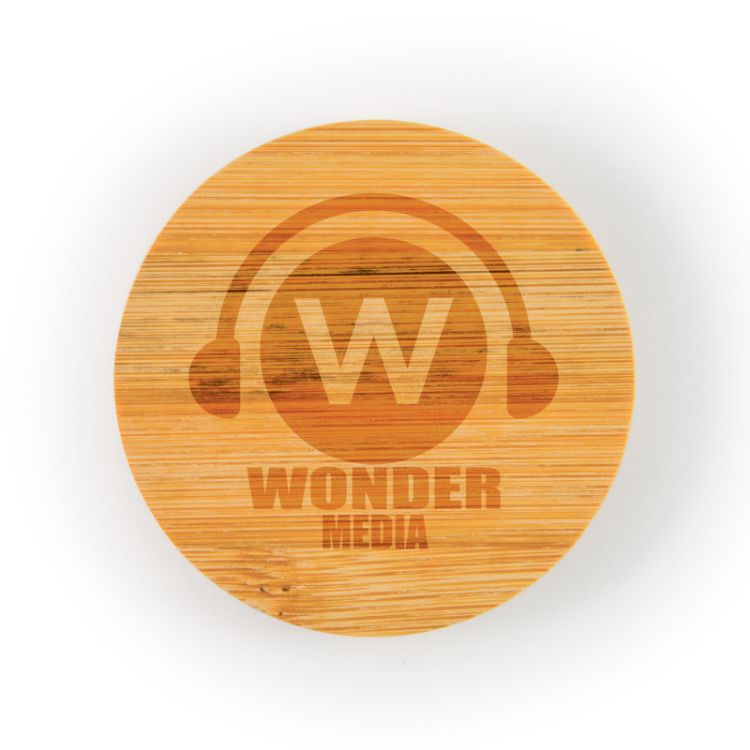Picture of Discus Bamboo Bottle Opener Coaster 