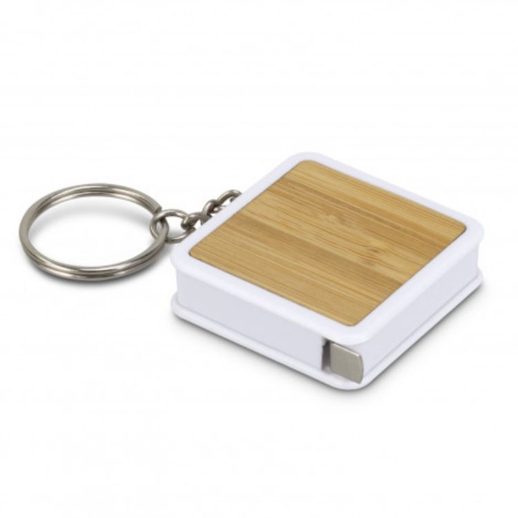 Picture of Bamboo Tape Measure Key Ring