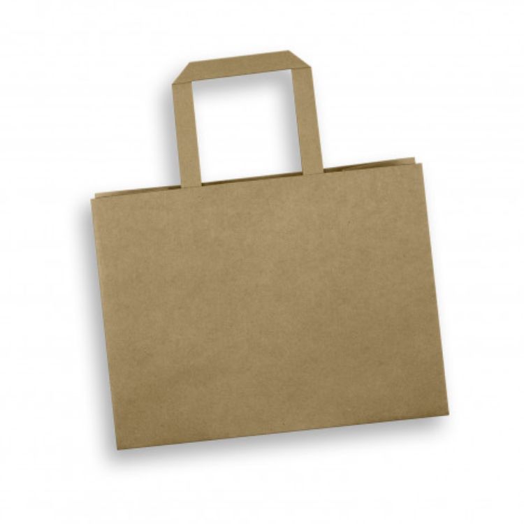 Picture of Medium Flat Handle Paper Bag Landscape