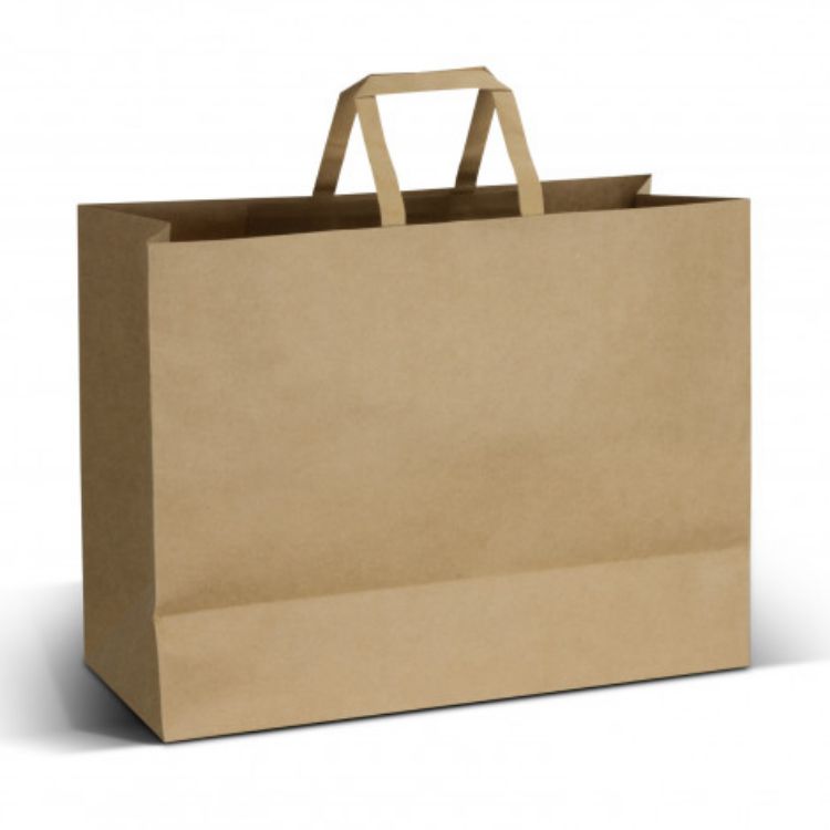 Picture of Extra Large Flat Handle Paper Bag Landscape