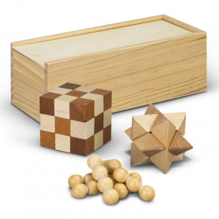 Picture of Wooden Brain Teaser Set