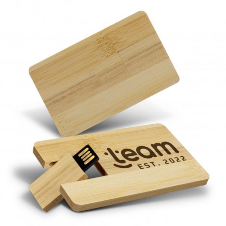 Picture of Bamboo Credit Card Flash Drive 8GB