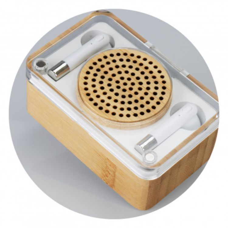Picture of Bamboo Wireless Speaker & Earbud Set