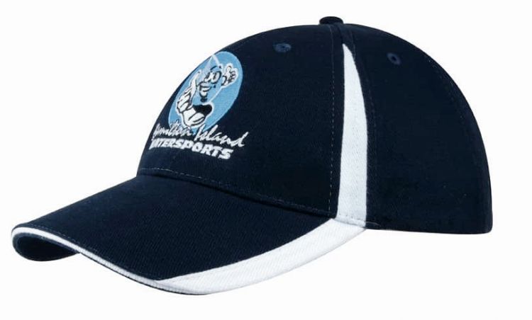 Picture of Brushed Heavy Cotton Cap with Inserts on the Peak & Crown