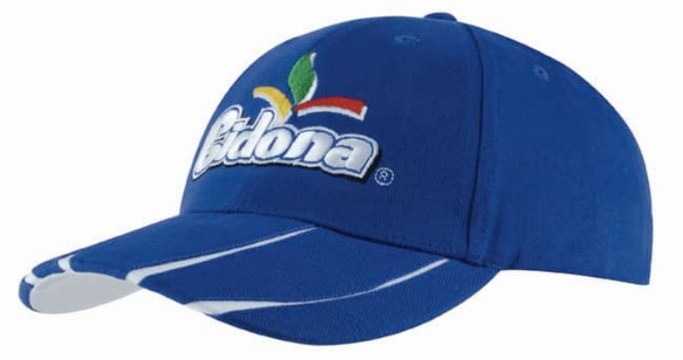 Picture of Brushed Heavy Cotton Cap with Laminated Two-Tone Peak