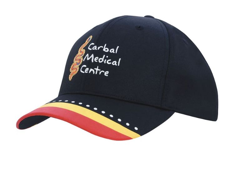 Picture of Breathable Poly Twill with Multi Coloured Printed Peak