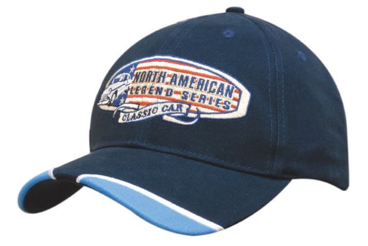 Picture of Brushed Heavy Cotton Cap with Piped Peak Indents