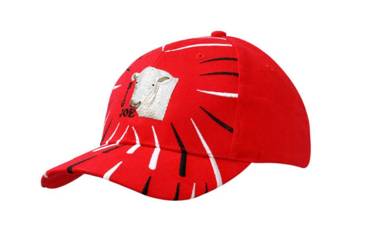 Picture of Brushed Heavy Cotton Cap with Embroidered Lines on Crown & Peak