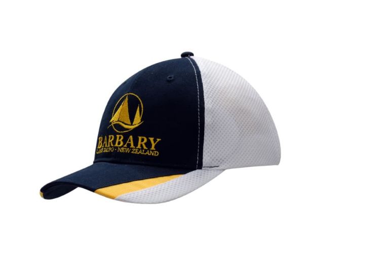 Picture of Brushed Heavy Cotton Cap & Mesh with Fabric & Mesh Inserts on Peak