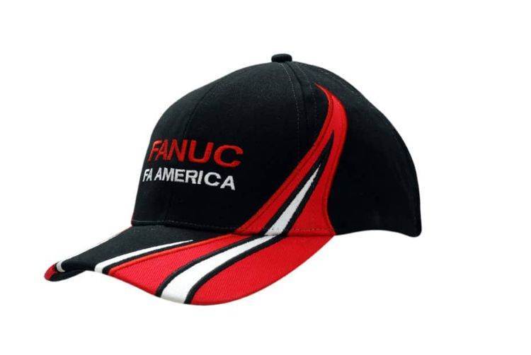 Picture of Brushed Heavy Cotton Cap with Fabric Inserts/Embroidery on Crown & Peak