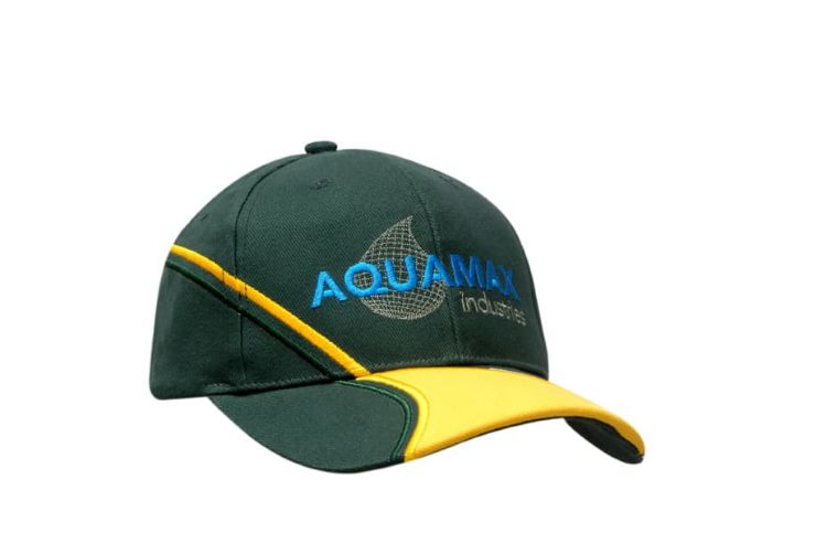 Picture of Brushed Heavy Cotton Cap with Crown & Peak Embroidery & Peak Insert