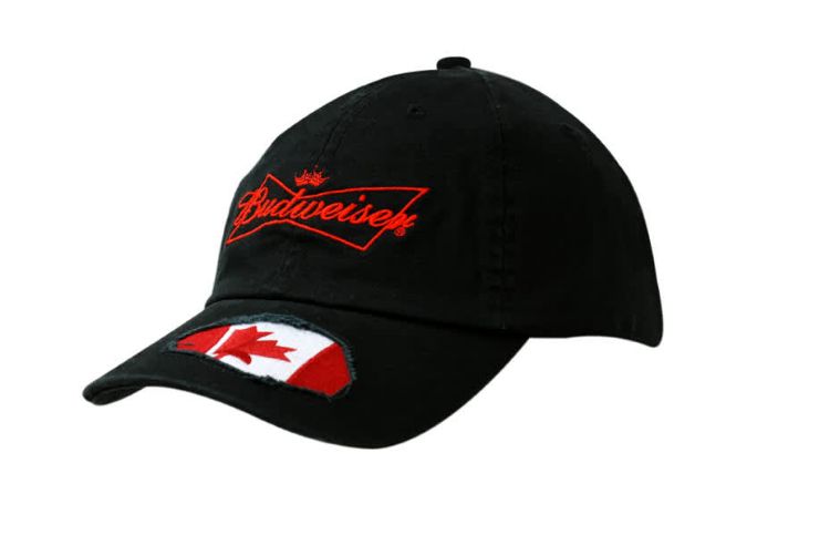Picture of Washed Chino Twill Cap with Frayed Applique on Peak