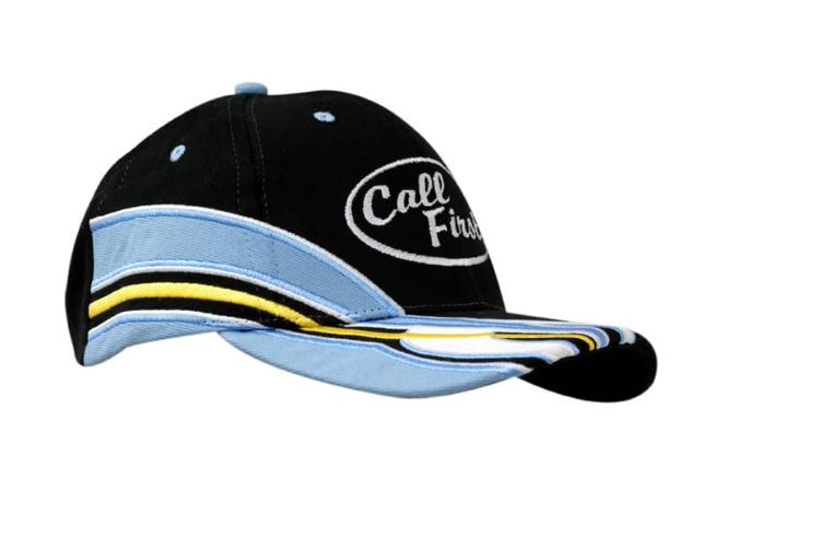 Picture of Brushed Heavy Cotton Cap with Inserts/Embroidery on Crown & Peak