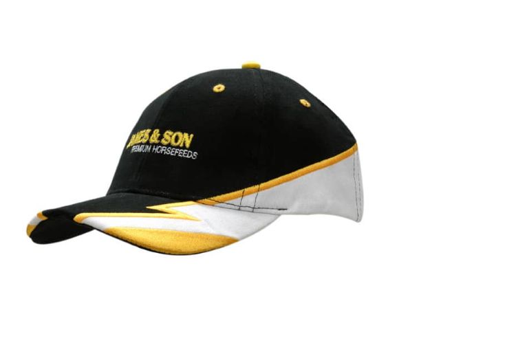 Picture of Brushed Heavy Cotton Cap with Strike Inserts/Embroidery on Crown & Peak
