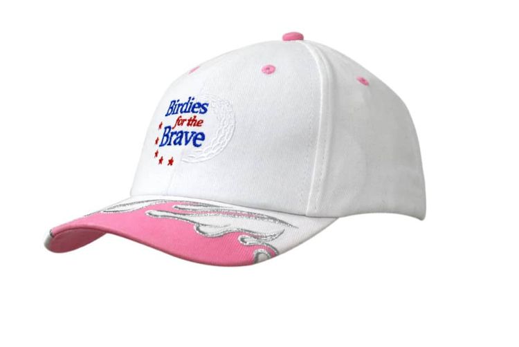 Picture of Brushed Heavy Cotton Cap with Flame Embroidery on Crown & Peak