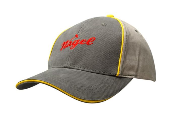 Picture of Brushed Heavy Cotton Cap with Sandwich Trim & Crown Piping