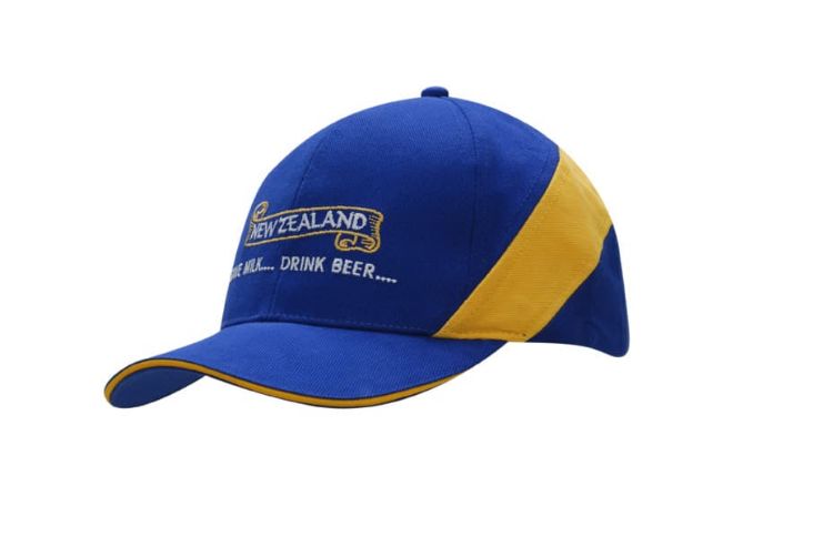 Picture of Brushed Heavy Cotton Cap with Sandwich Trim & Fabric Insert on Crown