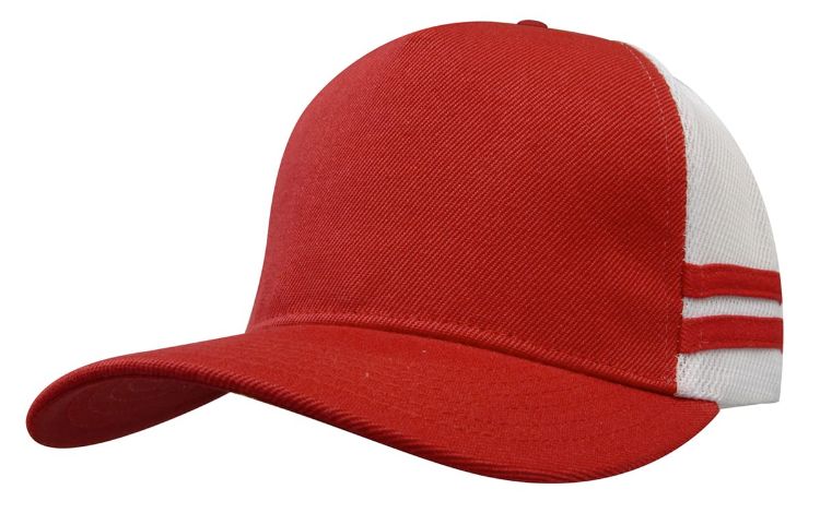 Picture of American Premium Twill/Mesh Deep Fit Trucker Cap with Stripes