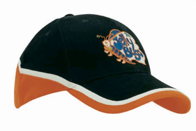 Picture of Brushed Heavy Cotton Tri-Coloured Cap