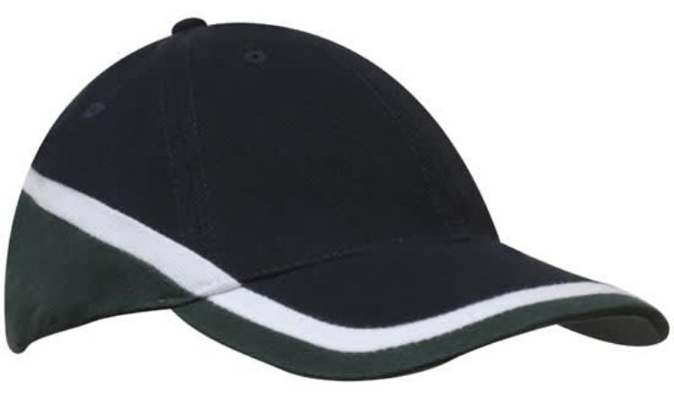 Picture of Brushed Heavy Cotton Tri-Coloured Cap