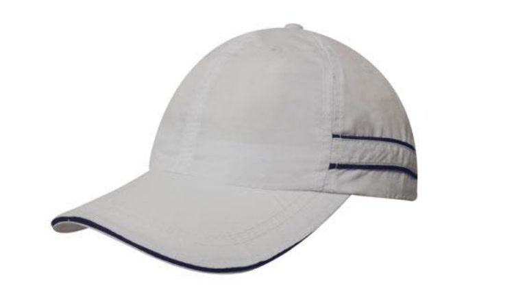 Picture of Microfibre Sports Cap with Piping and Sandwich