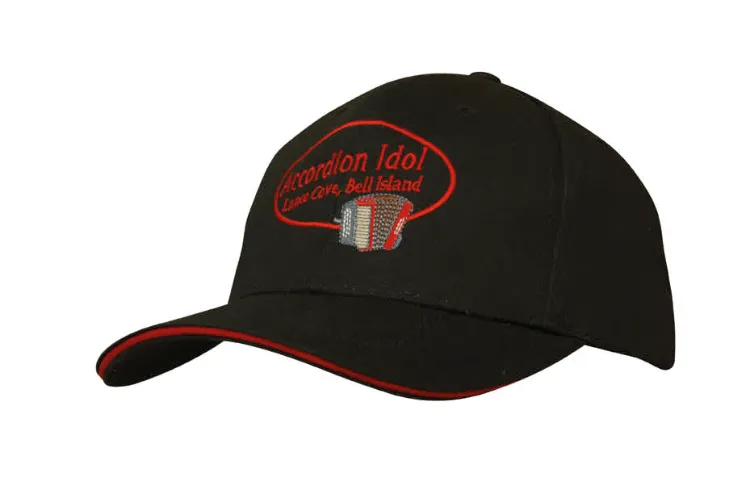 Picture of Chino Twill Twill Cap with Sandwich Trim