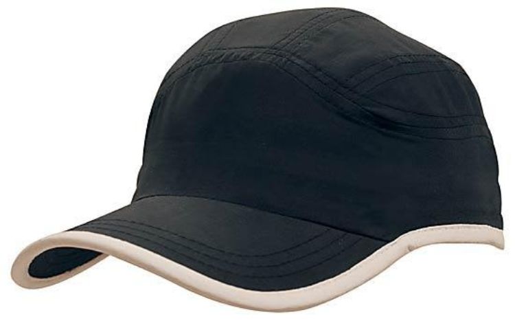 Picture of Microfibre Sports Cap with Trim on Edge of Crown & Peak