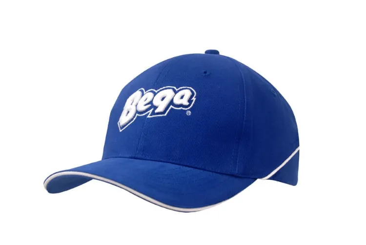 Picture of Brushed Heavy Cotton Cap with Crown Piping and Sandwich