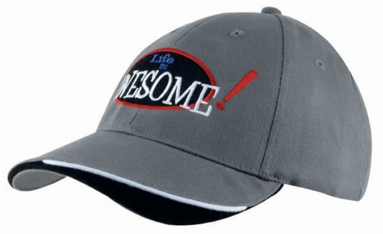 Picture of Brushed Heavy Cotton Cap with Indented Peak