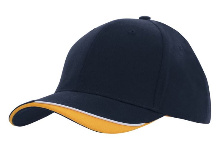 Picture of Brushed Heavy Cotton Cap with Indented Peak