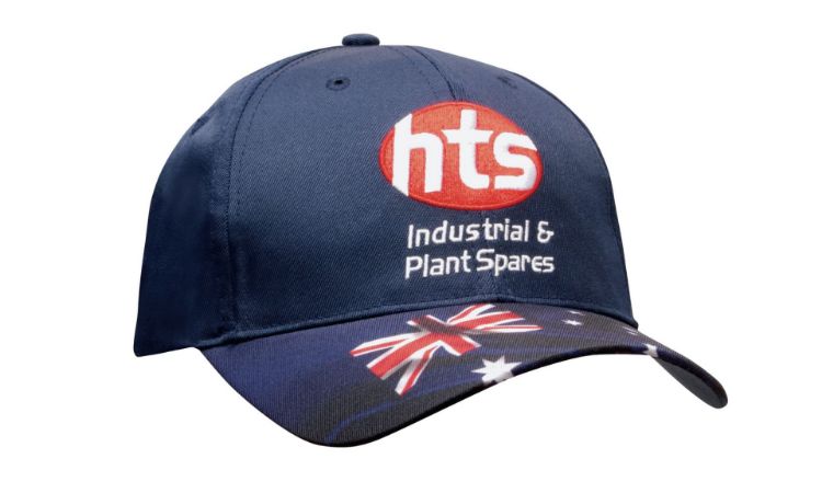 Picture of Breathable Poly Twill Waving Flag Cap