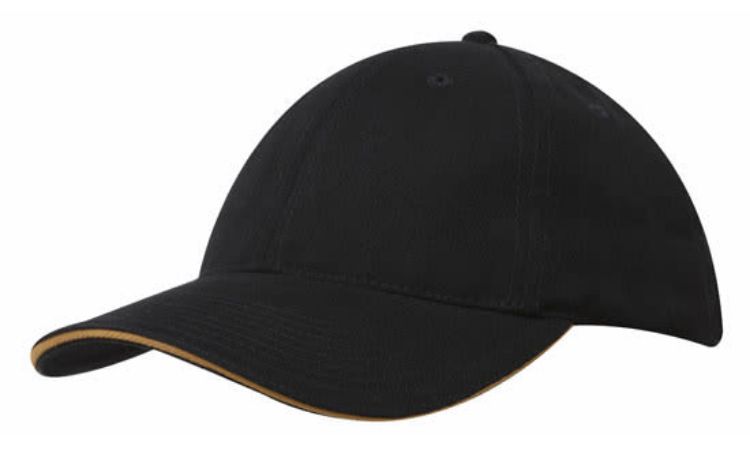 Picture of Brushed Heavy Cotton Cap with Sandwich Trim