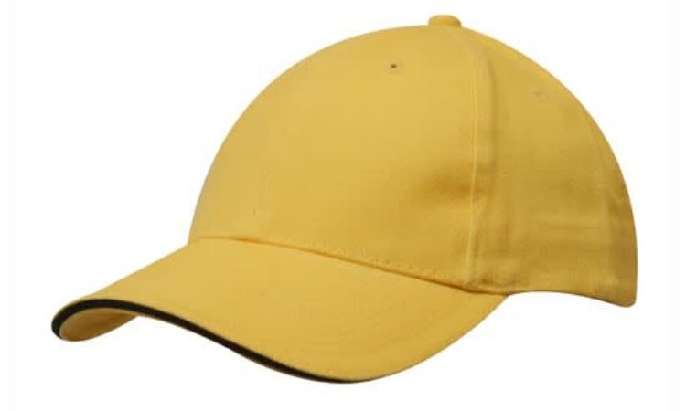 Picture of Brushed Heavy Cotton Cap with Sandwich Trim