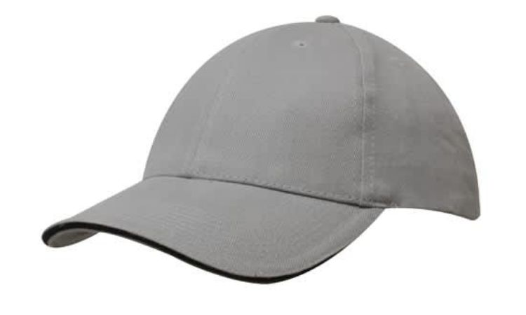 Picture of Brushed Heavy Cotton Cap with Sandwich Trim