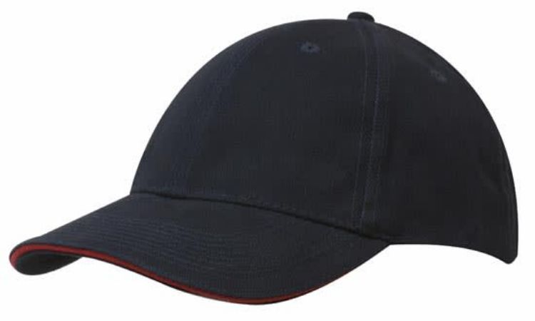 Picture of Brushed Heavy Cotton Cap with Sandwich Trim