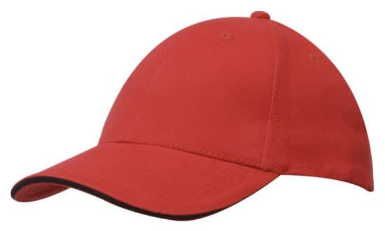 Picture of Brushed Heavy Cotton Cap with Sandwich Trim