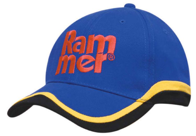 Picture of Brushed Heavy Cotton Cap with Insert Trim to Peak and Crown