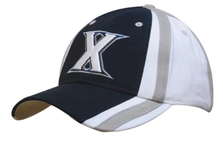 Picture of Brushed Heavy Cotton Cap with Indented Contrasting Panels